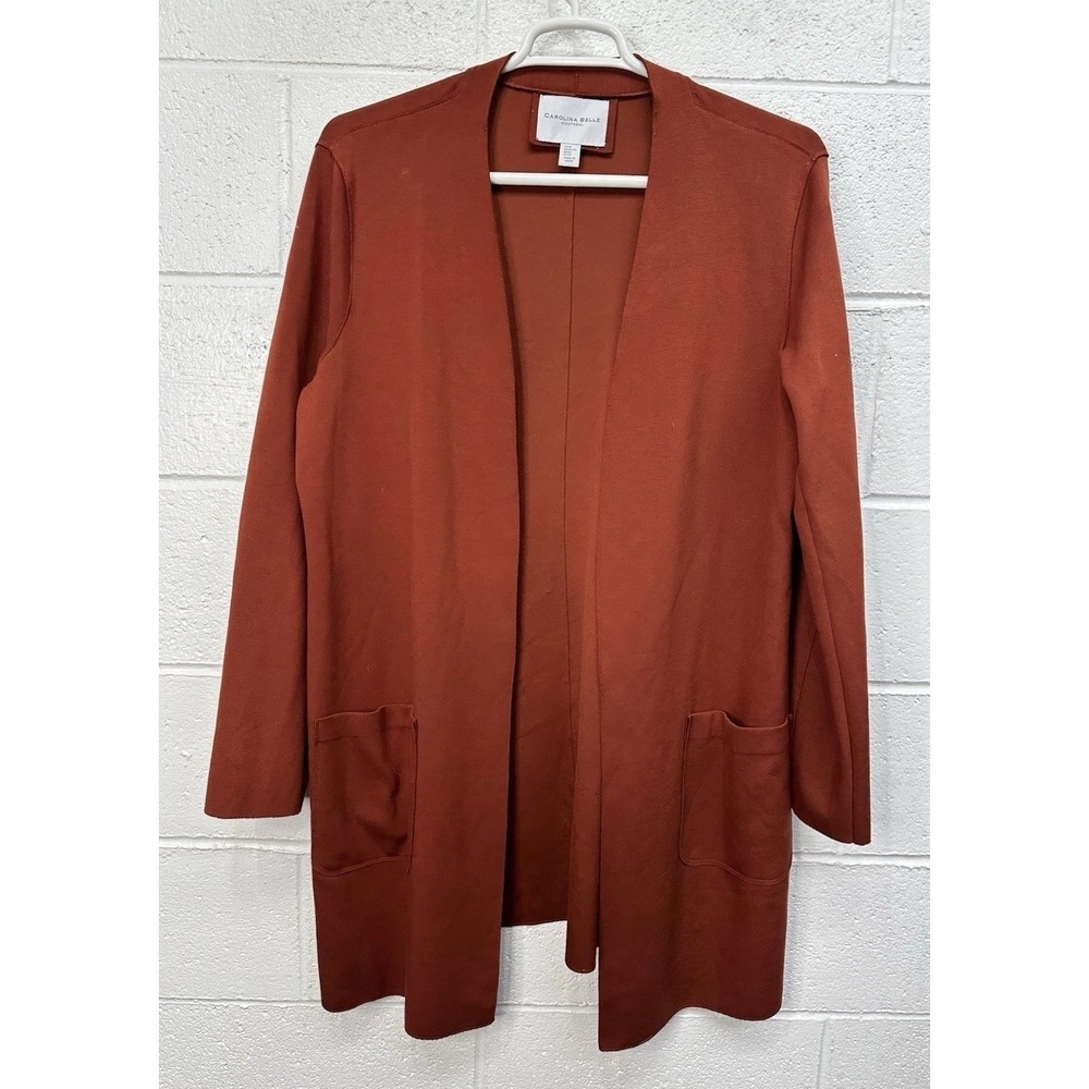 Carolina Belle Montreal Long Open Front Duster‎ Cardigan Jacket / Women's XL